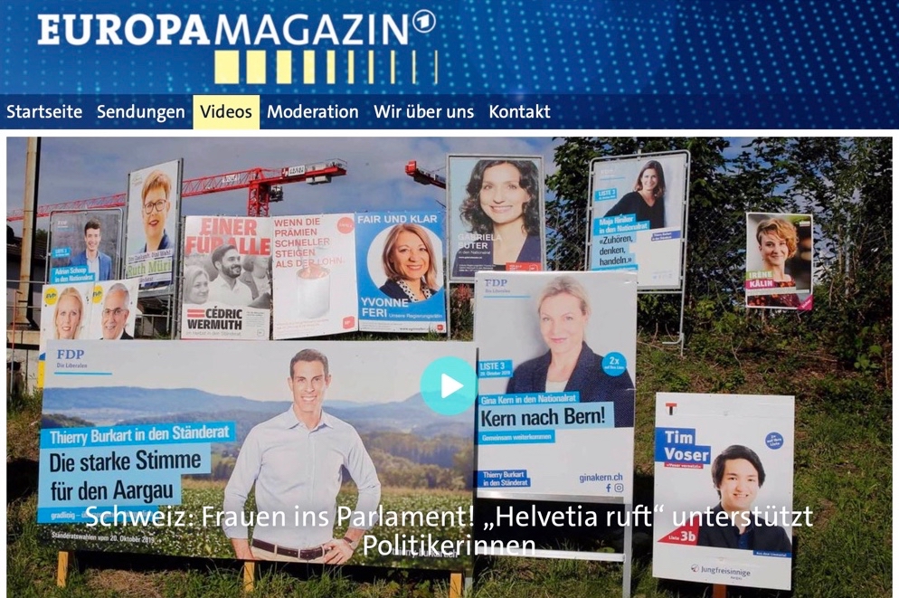 Link to TV report on coaching for women in Swiss politics